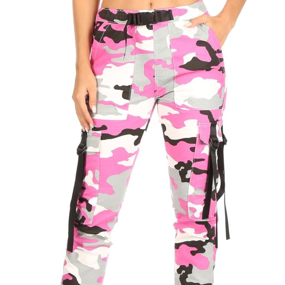Utility Woven Camo jogger pants